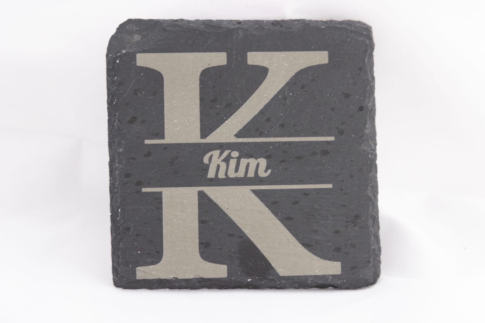 Slate Coaster – Monogram initials