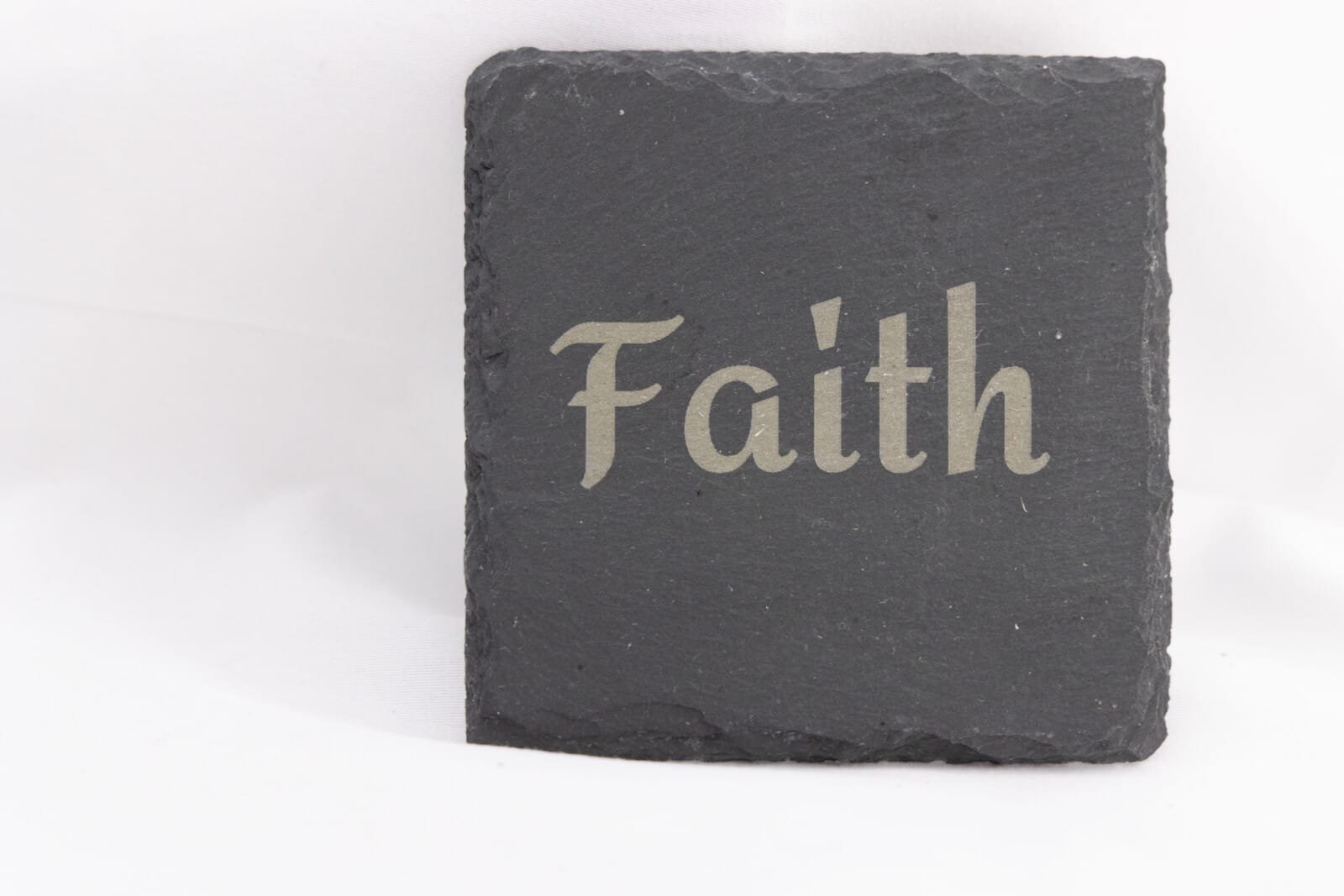 Slate Coaster – Faith, Hope, Charity, Joy and Love